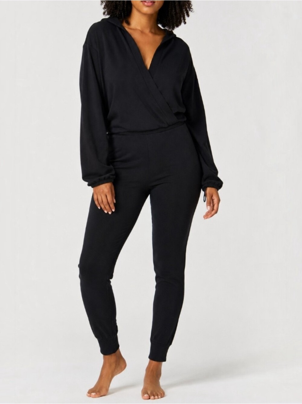 Nama Black Jumpsuit Hooded XS
